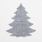 Набор конвертов для столовых приборов «Доляна. Ёлочка», 4 шт., серые, 19×21 см - Фото 2