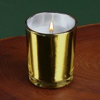 Свеча интерьерная, в метализированном стакане «Магия аромата» , золотая, 6 х 7,5 см. - фото 280667852