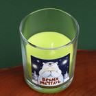 Новогодняя свеча в стакане «Время мечтать», аромат зеленое яблоко, 7 х 7 х 8,5 см. - фото 10784129