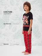 Пижама детская новогодняя: футболка, брюки, KAFTAN: Chilling, рост 98-104 см - Фото 2
