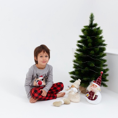 Пижама новогодняя детская KAFTAN «Santa's security» размер 28 (86-92)