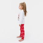 Пижама детская новогодняя KAFTAN «Мопс», размер 34 (122-128 см) - Фото 3