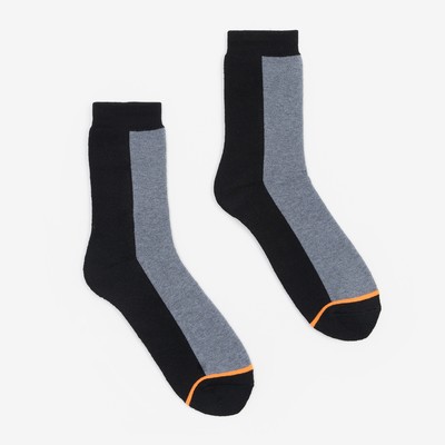 Термоноски мужские , цвет серый/чёрный, размер 27