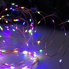 Гирлянда «Нить» 10 м роса, IP20, медная нить, 100 LED, свечение мульти, 12 В, УЦЕНКА - Фото 3