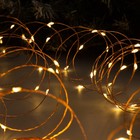 УЦЕНКА Гирлянда «Нить» 20 м роса, IP20, медная нить, 200 LED, свечение тёплое белое, 12 В - Фото 5