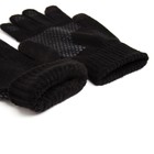 Перчатки мужские MINAKU однотонные, цв. чёрный, р-р 9-10 (22-24 см) - Фото 3
