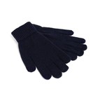 Перчатки мужские MINAKU однотонные, цв. тёмно-синий, р-р 9-10 (22-24 см) - фото 319006183
