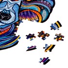 Пазл фигурный в рамке «Волк», 147 деталей - Фото 3