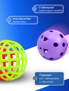 Набор мячей для бадминтона, d=5.5 см, 2 шт., стандартный + утяжеленный, цвет МИКС - Фото 2