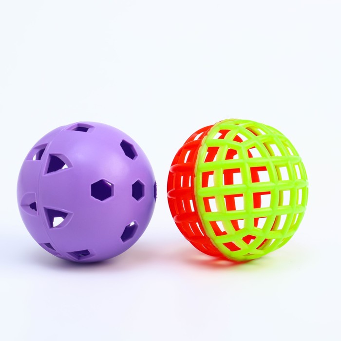 Мяч для бадминтона, d-5.5 см, 2 шт, стандартный + утяжеленный - фото 1906059748