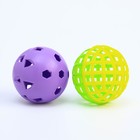 Мяч для бадминтона, d-5.5 см, 2 шт, стандартный + утяжеленный - Фото 3