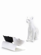 Миски пластиковые на белой подставке 27.5×14×15 см чёрная/белая 7519731