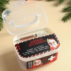 Новогодняя аптечка «Плохому мальчику»: драже с витамином C, пупырка антистресс, ручка-шприц - фото 21722295