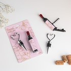 Подарочный набор для вина «Спасибо, что вы с нами»: штопор и пробка - Фото 2