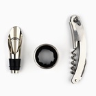 Подарочный набор для вина «Для истинных ценителей»: 3 предмета - фото 26375132