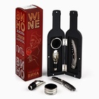 Подарочный набор для вина «Для истинных ценителей»: 3 предмета - фото 26102110