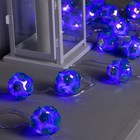 Гирлянда «Нить» 4.5 м с насадками «Цветочные шары», IP20, прозрачная нить, 15 LED, свечение фиолетовое, 220 В - Фото 4