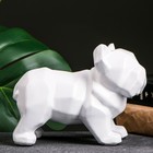 Фигура "Бульдог полигональный" белый, 14х19см - фото 22577202