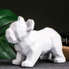 Фигура "Бульдог полигональный" белый, 14х19см - фото 22577204