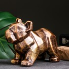 Фигура "Бульдог ортогональный" бронза, 14х19см - фото 61023284