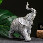 Фигура "Слон ажурный" серый-серебро, 16х8,5х19см - фото 9912146