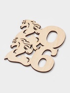 Подставка под горячее Доляна «Новый год 2026. Символ года», 9×8×0.3 см, дерево - Фото 4