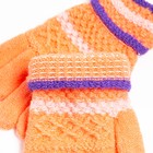 Перчатки детские А.S 2164-M (mix), цвет оранжевый, размер 15 (7-8 лет) - Фото 3