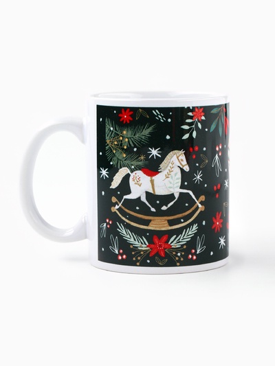 Подарочный набор новогодний «Сказочного Нового Года»: чай чёрный с чабрецом 50 г, кружка 300 мл.