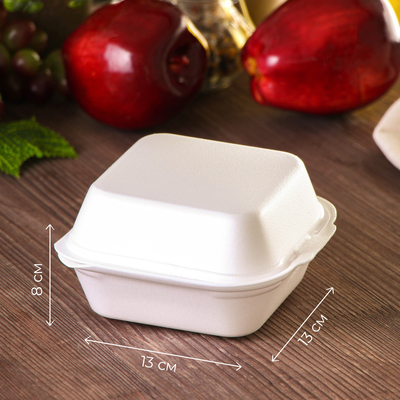 Ланч - бокс для бенто-торта и бургера, 13×13×7 см