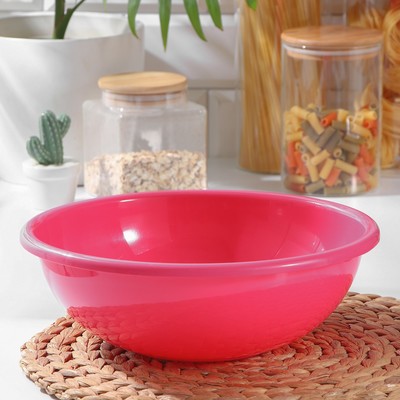 Чаша пластиковая, 3.5 л, цвет МИКС