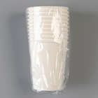 Стакан одноразовый бумажный однотонный, цвет белый, 250 мл - Фото 4