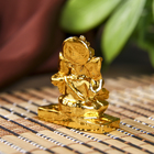 Нэцкэ золото "Ганеша" 3,5 х 2 х 3,5 см - Фото 4