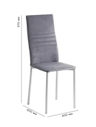 Стул для кухни «Клик Мебель. Венский 1», обивка велюр, цвет графит - Фото 2