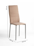 Стул для кухни «Клик Мебель. Венский 1», обивка велюр, цвет кофейный - Фото 2