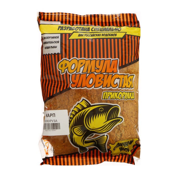 Прикормка "УЛОВИСТАЯ", карп, кукуруза, 800 г - Фото 1