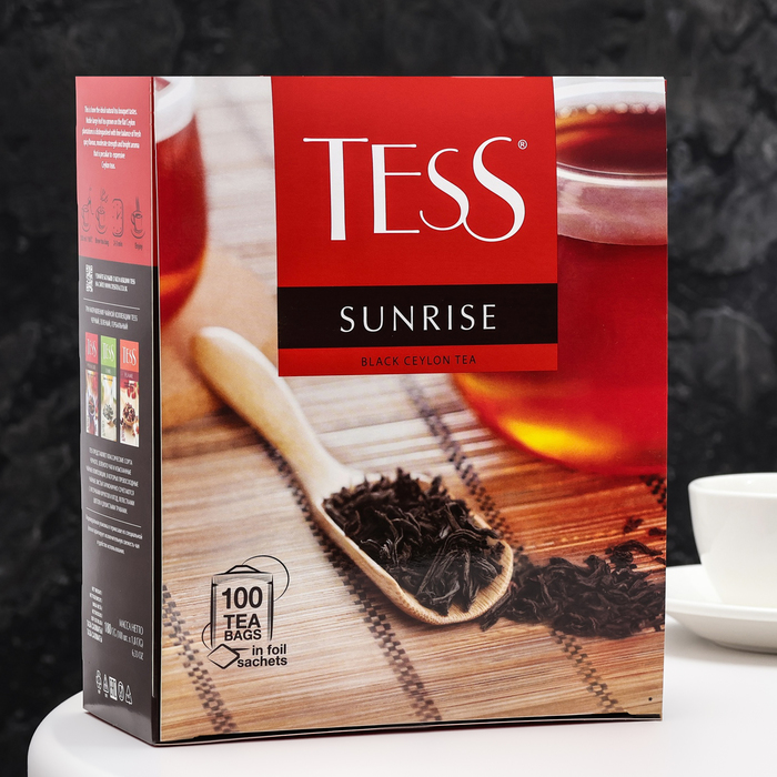 Чай Тесс Sunrise black tea , 100 пак*1,8 гр - Фото 1
