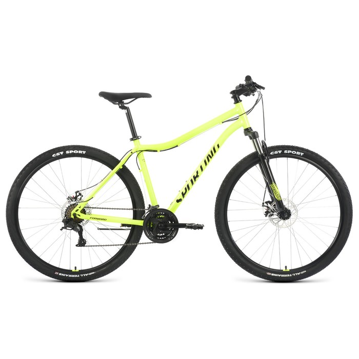 Велосипед 29" Forward Sporting 2.2 D, цвет ярко-зелёный/чёрный, р. 19"