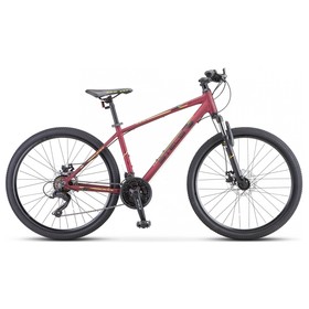 Велосипед 26" Stels Navigator-590 MD, K010, цвет бордовый/салатовый, р. 18"