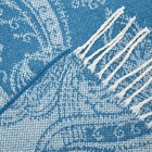 Плед "Валенсия", 140х200, цвет тёмно-бирюзовый, Состав: 50% хлопок, 30% полиэстер, 20% ПАН - фото 45441443