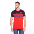 Футболка мужская, цвет красный/принт МИКС, размер 2XL - фото 21723944