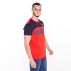 Футболка мужская, цвет красный/принт МИКС, размер 2XL - фото 21723945