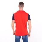 Футболка мужская, цвет красный/принт МИКС, размер 2XL - фото 21723947