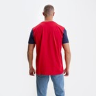 Футболка мужская, цвет красный/принт МИКС, размер 2XL - фото 21723948