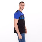 Футболка мужская, цвет синий/принт МИКС, размер 3XL - фото 21723960