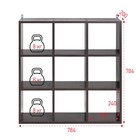 Полка-Стеллаж навесная/напольный ПД-1, 784х200х784, Венге - фото 21844041