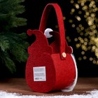 Новогодняя корзинка для декора «Дед Мороз» 12,5 × 8,5 × 24 см - фото 6672989