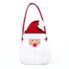 Новогодняя корзинка для декора «Дед Мороз» 12,5 × 8,5 × 24 см - Фото 4