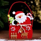 Новогодняя корзинка для декора «Дед Мороз» 14 × 6 × 19 см - фото 9914445