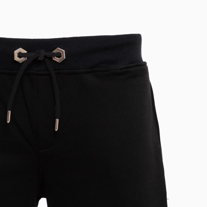 Костюм мужской (футболка/шорты), цвет чёрный/принт МИКС, размер S 56113