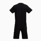 Костюм мужской (футболка/шорты), цвет чёрный/принт МИКС, размер M - Фото 13